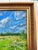 Blue Landscape Painting Plein Air Gilt Wood Frame Oil on Canvas For Sale - Image 8 of 10