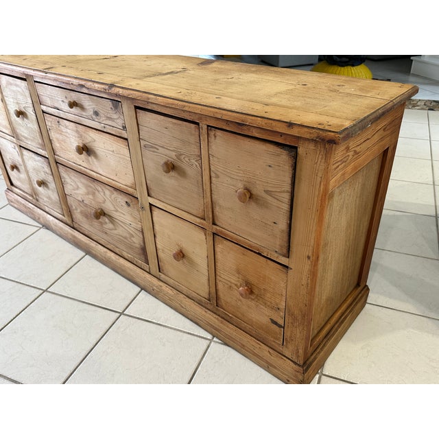 Vintage Workshop Cabinet with Drawers in Fir, 1950s For Sale - Image 16 of 18