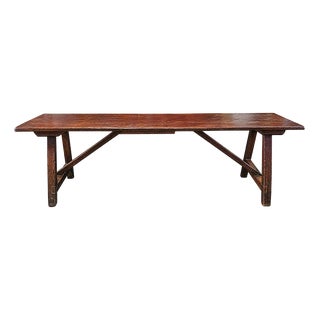 Large 18th Century Rustic Wooden Refectory Table For Sale