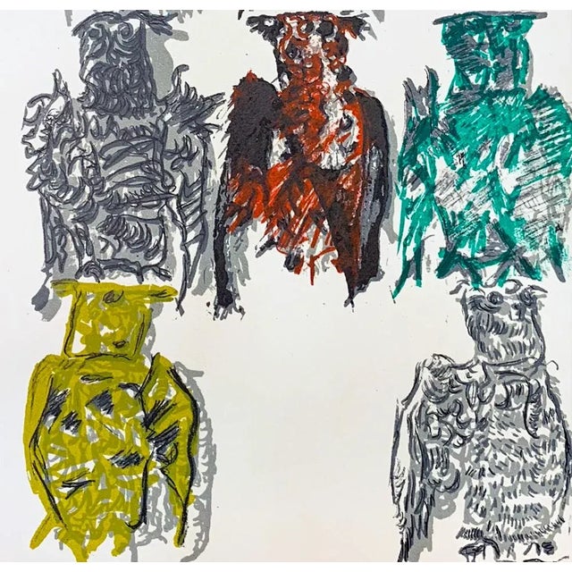 Contemporary 1970s Vintage Jean-Paul Riopelle Original Color Lithograph For Sale - Image 3 of 3