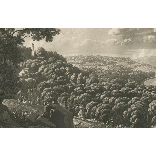 Paper Louis-Pierre Baltard, Panoramic View of Saint-Cloud from Sèvres, 1803, Engraving For Sale - Image 7 of 11