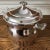 Traditional “Paul Revere” Silver Plated Glass Insert Ice Bucket With Ice Tongs by W. M. Rogers and Son For Sale - Image 3 of 13