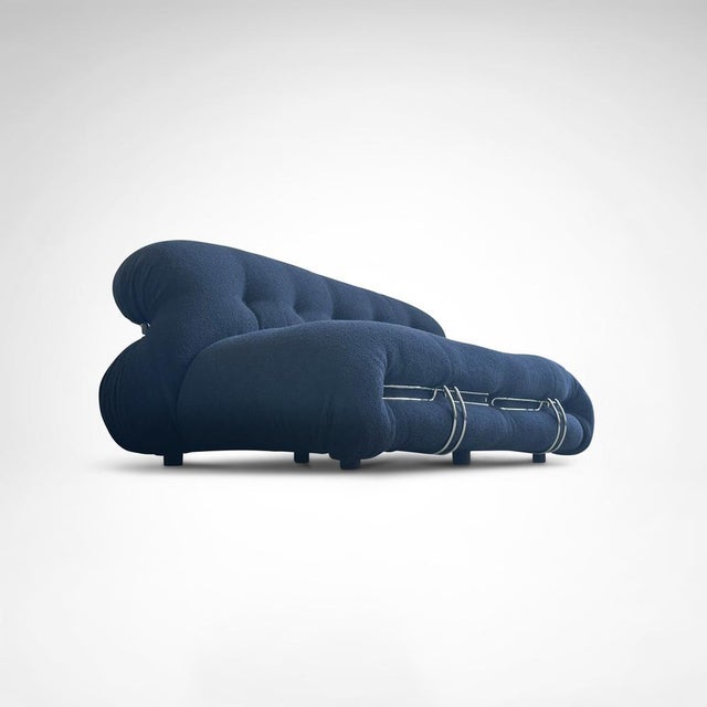 Soriana 2-Seater Sofa and Ottoman by Tobia and Afra Scarpa for Cassina, 2010s, Set of 2 For Sale - Image 10 of 11