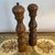 Vintage Japanese Turned Wood Salt Shaker & Pepper Mill Grinder- Set of 2 For Sale In Raleigh - Image 6 of 6