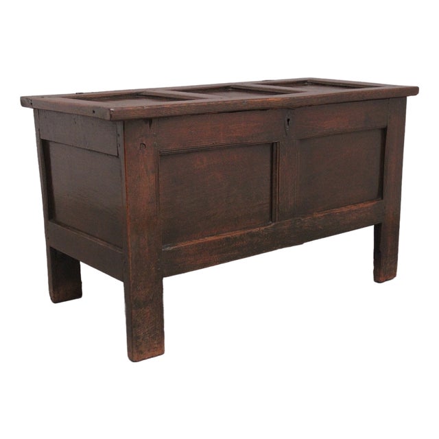 Antique Oak Coffer, 1720 For Sale
