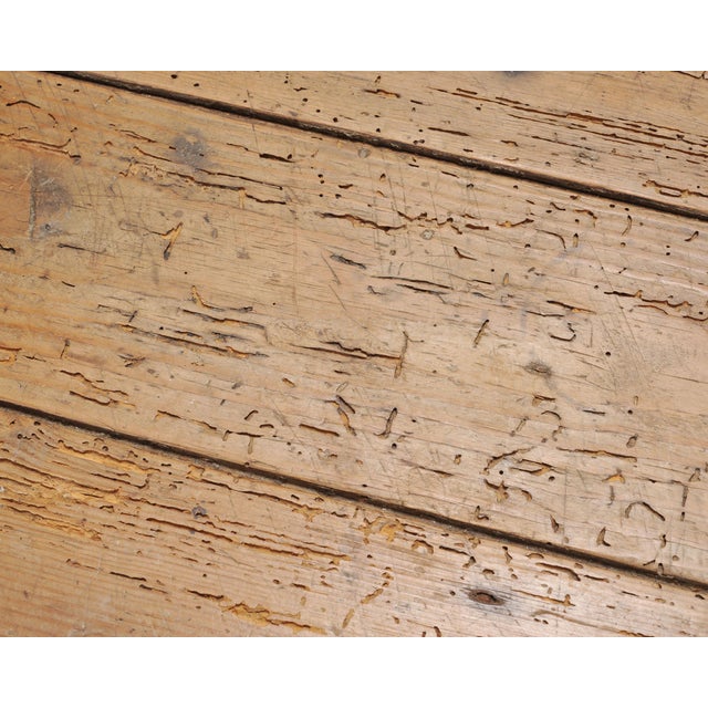Rustic Country French Provincial Pine Farmhouse Dining Table For Sale - Image 17 of 18
