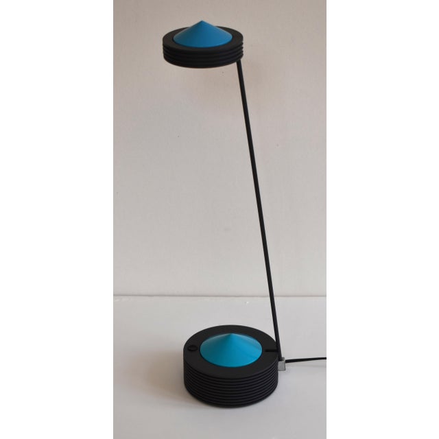 Modello Lugano desk lamp by E Lite, 1980s. can be fixed in different positions. 230v EU plug Halogen Two-step lighting...
