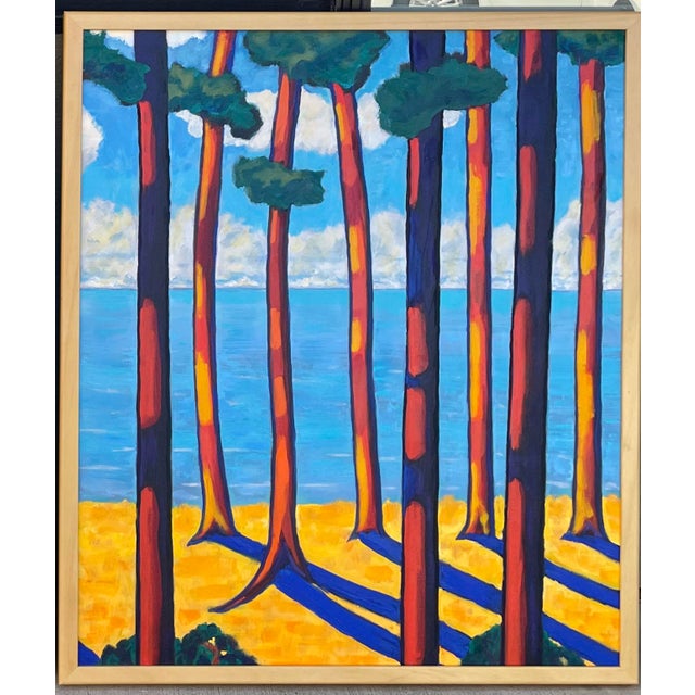 "Banho De Luz" Large Diptych Oil on Canvas by Joao De Brito For Sale - Image 4 of 10