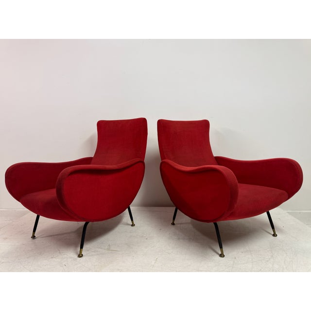 Mid-Century Italian Armchairs, 1960s, Set of 2 For Sale - Image 14 of 17