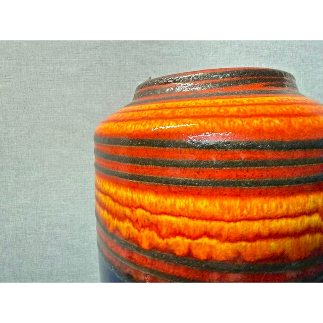 Vintage Fat Lava Floor Vase from Scheurich, 1970s For Sale - Image 13 of 18