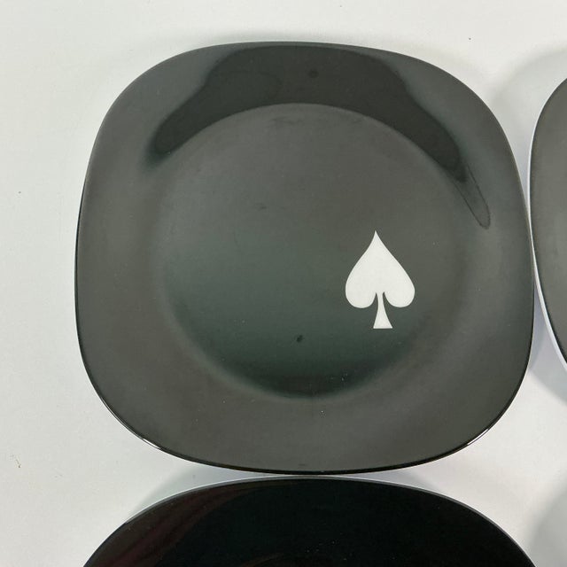 1990s Vintage Americana Contemporary Boho Chic Melamine Snack/Dessert Plates - Set of 10. For Sale - Image 6 of 12