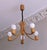 Wood Danish Variable Height Chandelier with Five-Arms, 1970s For Sale - Image 7 of 7