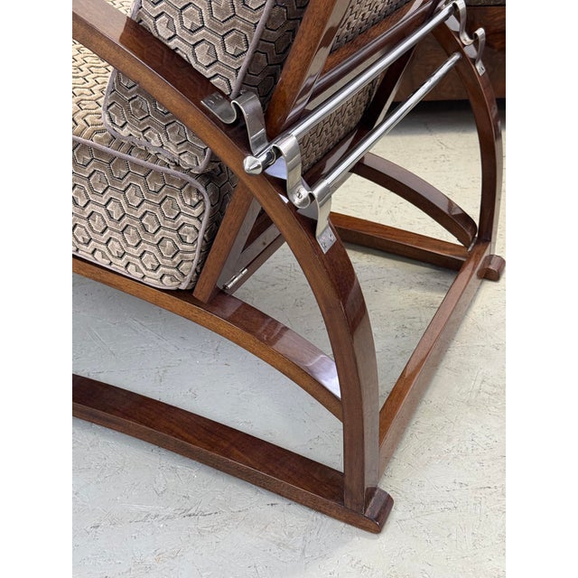 Brown Art Deco Lounge Suite by Jindřich Halabala for Up Závody, 1930s, Set of 3 For Sale - Image 8 of 18