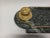 Metal Late 19th Century Inkwell in Gilded Bronze & Green Marble For Sale - Image 7 of 11