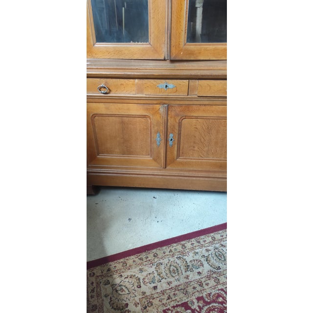 Antique French Oak Bookcase, 1890s For Sale - Image 3 of 14