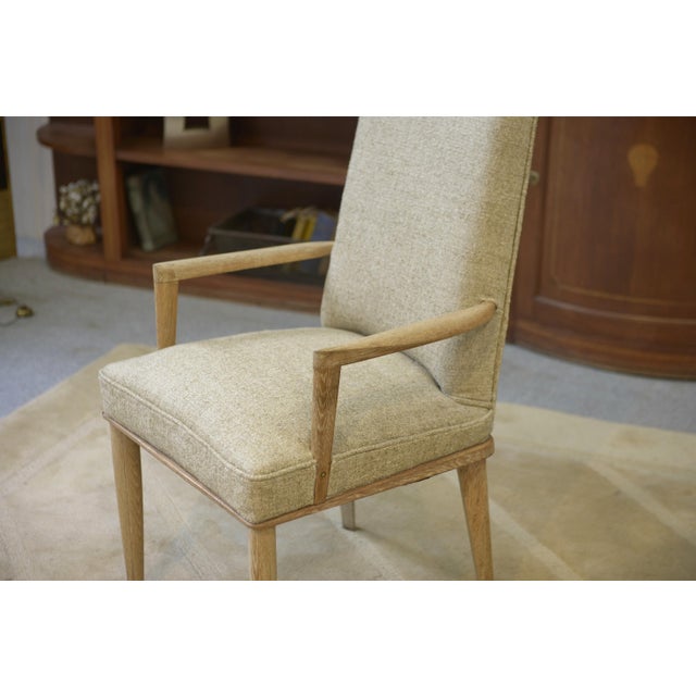 Cerused Oak Armchairs attributed to Suzanne Guiguichon, 1940s, Set of 2, in Very Good conditions. Designed 1920 to 1949