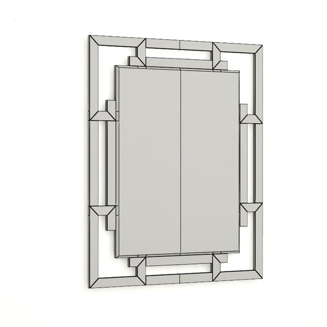 The Thomas Pheasant Grand Jewel Mirror (Model No. 7820) for Baker Furniture is a statement wall mirror handcrafted by...