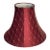 1960s Shabby Chic Burgundy Red Silk Embroidered Lamp Shade For Sale