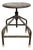 Industrial Iron Adjustable Swivel Stool, 1960s For Sale