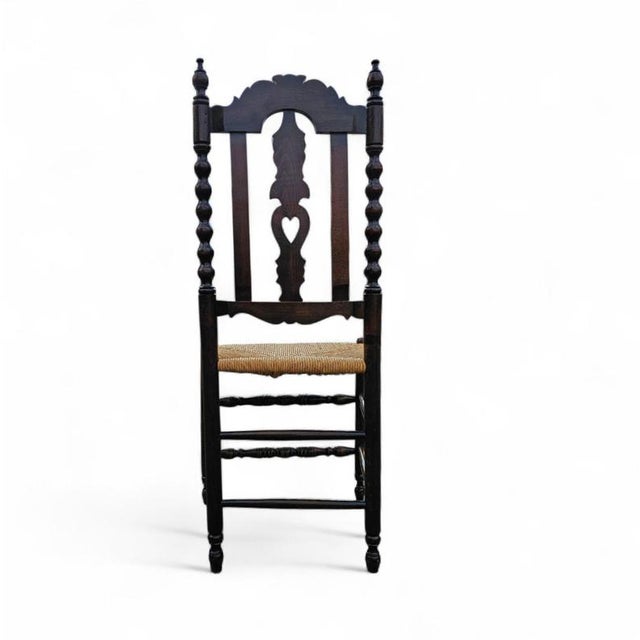 Ornate Wood Bobbin Wicker Dining Chairs, Set of 6 For Sale - Image 3 of 18