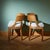 Wood Oak Chairs with Merino Upholstered Cushions from Rud. Rasmussens Snedkerier, 1940s, Set of 2 For Sale - Image 7 of 9
