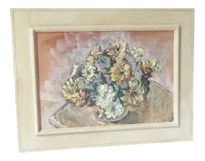 Vintage Floral Bouquet Framed Painting
