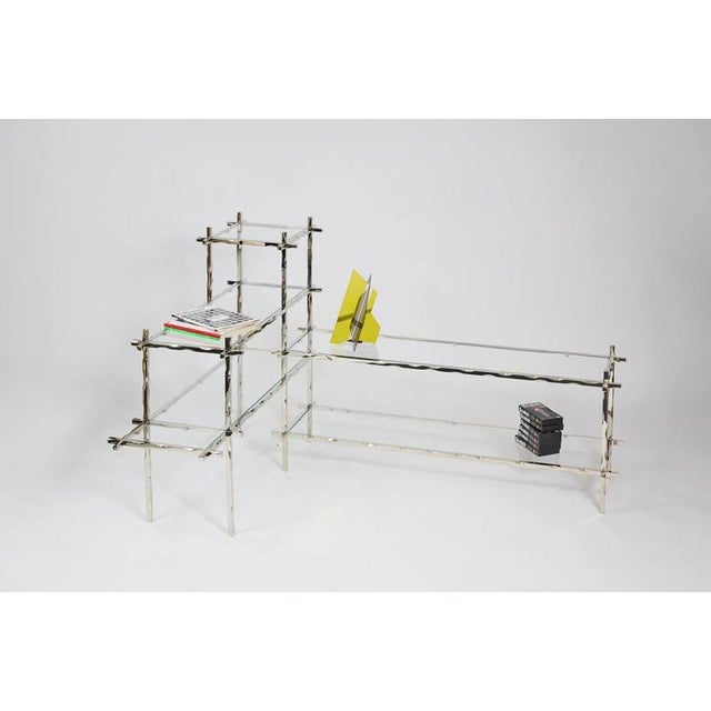 Contemporary Geometric Fluide Bookcase by Jennifer Midoz For Sale - Image 3 of 12