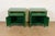 1960s Baker Furniture French Empire Green Lacquered Nightstands, Newly Refinished For Sale - Image 5 of 12
