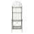 Vintage Iron Etagere Glass Shelves For Sale