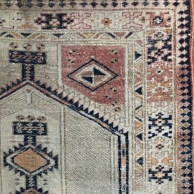 Antique Serapi Rug | Geometric Medallion | 3x5 For Sale In Houston - Image 6 of 7