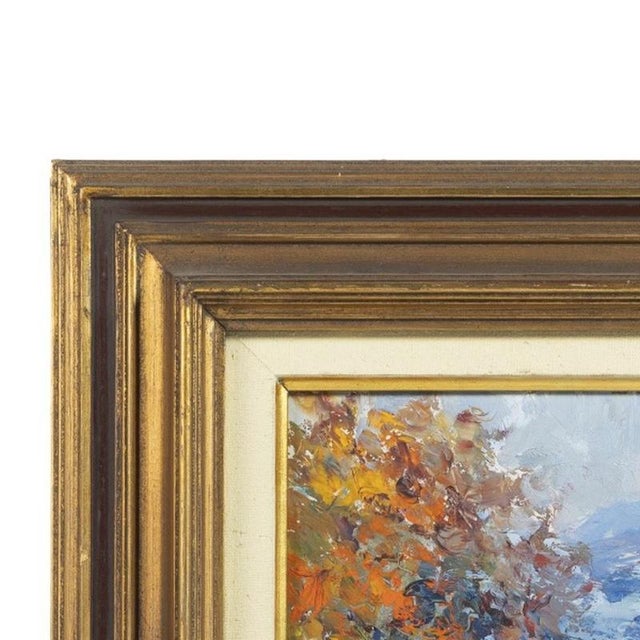 Painting - Jaime Murteira. "View over Peso-Melgaço". Oil on platex. Signed. Dimensions: 24 cm x 33 cm.