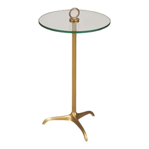 Wilton Brass Finished Metal Accent Table