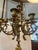 Metal French Ormulo 6 Arm Candelabra Pair in Gold Brass With Marble Bases For Sale - Image 7 of 10