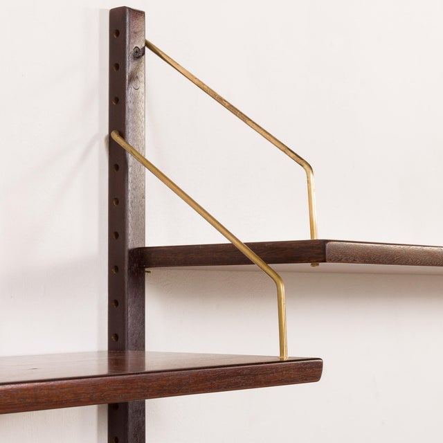 Rosewood Wall Unit with Desk by Hansen and Guldborg, Denmark, 1960s For Sale - Image 14 of 18