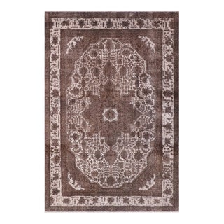 Persian Vintage Gray/Ivory Wool Rug - 7'8'' X 11'0'' For Sale