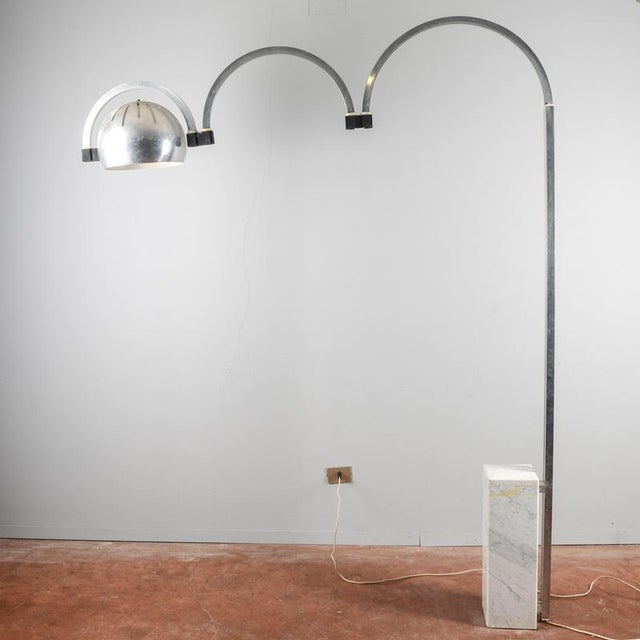 Space Age Arc Lamp in the style of Reggiani For Sale - Image 4 of 9