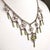 Arts & Crafts Antique Silver Green Enamel Festoon Necklace Attributed to Marius Hammer For Sale - Image 3 of 9