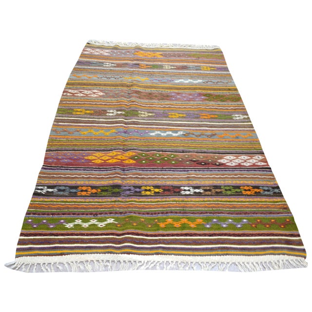 Flatweaved with care using traditional rug-making techniques, this wool rug blends timeless craftsmanship with a modern...