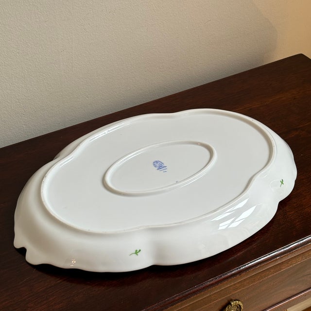 Herend Blue Garland Porcelain Ribbon Tray For Sale - Image 11 of 12