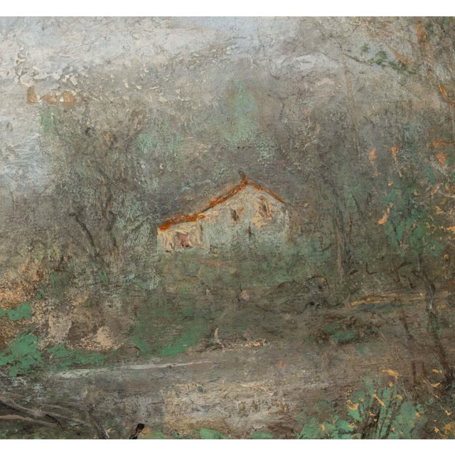Henry Marcellus "When the Mist Is Clearing", Oil on Panel, 1952 For Sale - Image 4 of 8
