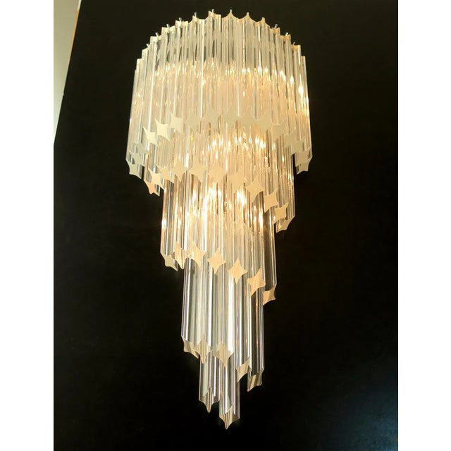Large Italian Murano Glass Wall Sconces, 1985, Set of 2 For Sale - Image 6 of 14