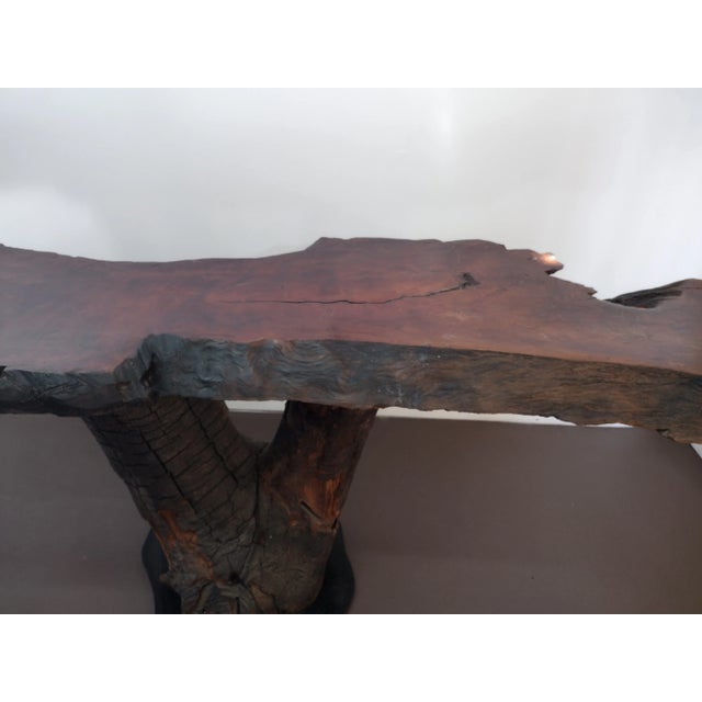 1960s Log Console Table For Sale In Los Angeles - Image 6 of 13