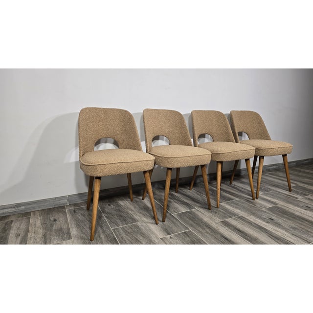 Dining Chairs by Oswald Haerdtl for Ton, 1950s, Set of 4, in Restored conditions. Designed 1950 to 1959 I have official...
