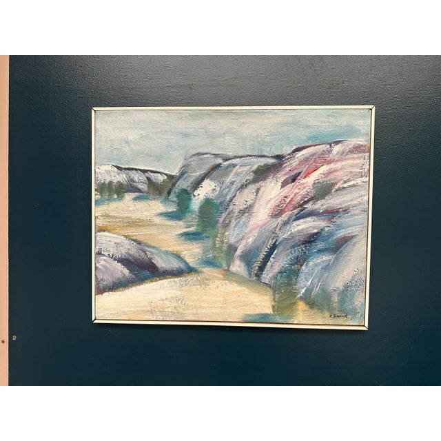 K. Svanvik, Valleys, 1950s, Oil Painting on Canvas, Framed For Sale - Image 12 of 13