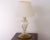 Large Murano Blown Glass Table Lamps with Gold and Amber Color with Lampshade For Sale - Image 3 of 12