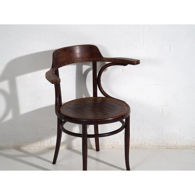 Vintage Chair with Armrests, 1920 For Sale - Image 3 of 6