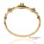 Mid 20th Century Vintage 14k 585 Solid Yellow Gold Natural Opal Bangale Bracelet For Sale - Image 5 of 12