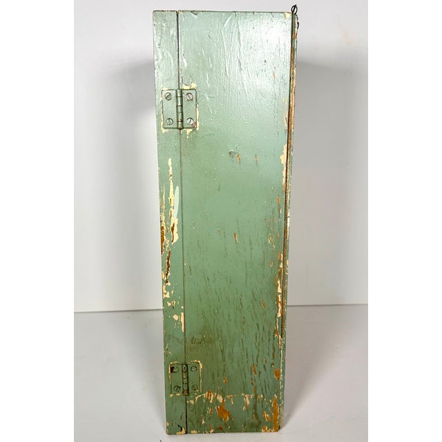 Primitive Mirrored Wall Mount Medicine Cabinet For Sale - Image 4 of 17