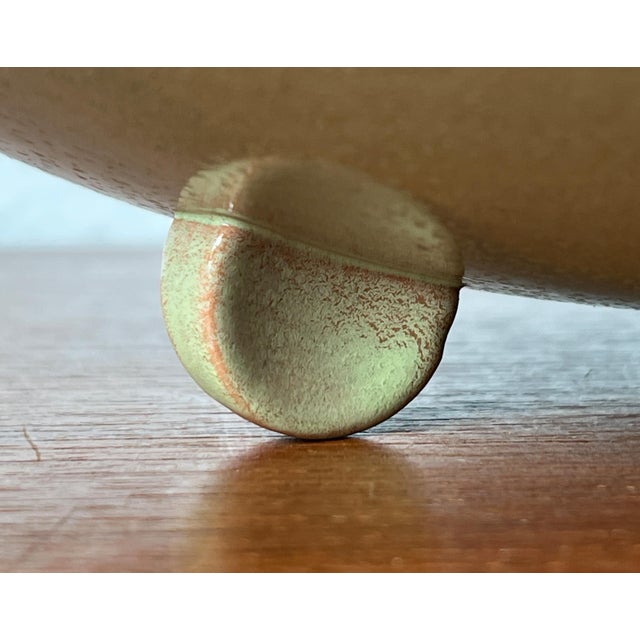 Mid-Century German Tripod Ceramic Bowl from Wächtersbach, 1960s For Sale - Image 6 of 18