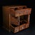 Vintage Chinese Huali Rosewood Carved "Antiques" Cabinet With 5 Drawers and Double Doors For Sale - Image 4 of 10